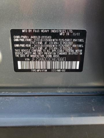 Photo 12 VIN: JF2SHADC0CH424443 - SUBARU FORESTER 2 