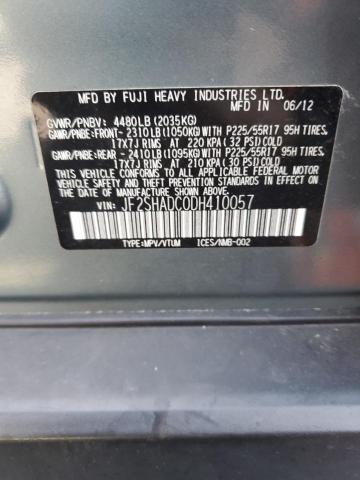 Photo 11 VIN: JF2SHADC0DH410057 - SUBARU FORESTER 