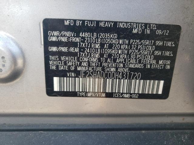 Photo 11 VIN: JF2SHADC0DH431720 - SUBARU FORESTER 2 