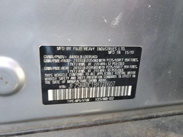 Photo 9 VIN: JF2SHADC1BH721607 - SUBARU FORESTER 2 