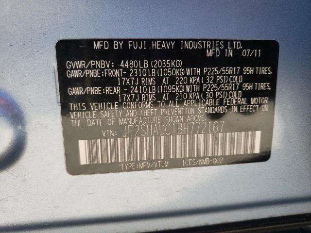 Photo 12 VIN: JF2SHADC1BH772167 - SUBARU FORESTER 2 