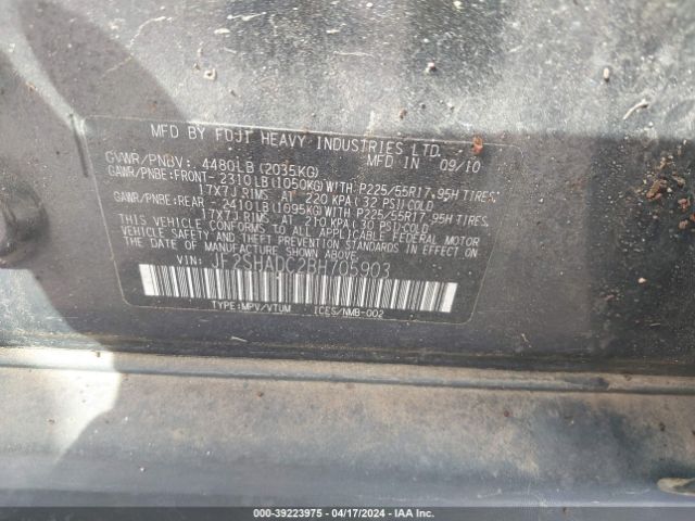 Photo 8 VIN: JF2SHADC2BH705903 - SUBARU FORESTER 