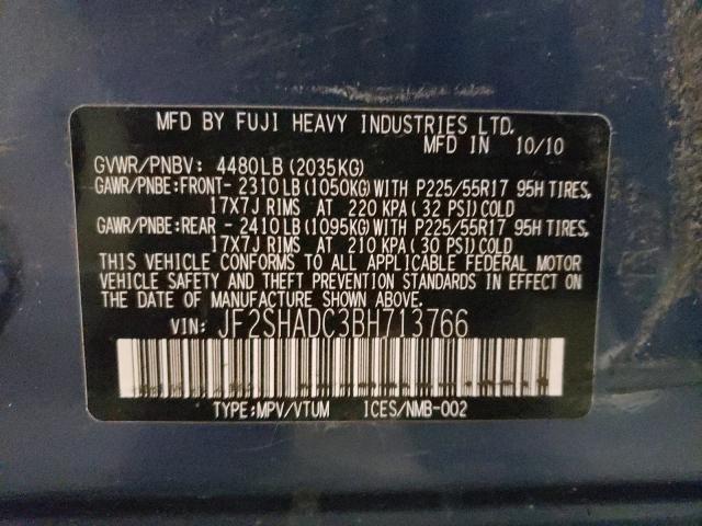 Photo 9 VIN: JF2SHADC3BH713766 - SUBARU FORESTER 2 