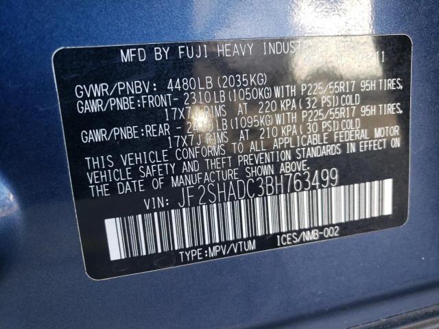 Photo 11 VIN: JF2SHADC3BH763499 - SUBARU FORESTER 2 