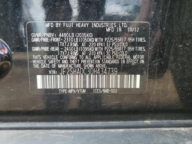 Photo 11 VIN: JF2SHADC3DH434739 - SUBARU FORESTER 2 