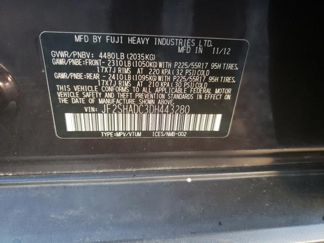 Photo 9 VIN: JF2SHADC3DH443280 - SUBARU FORESTER 2 