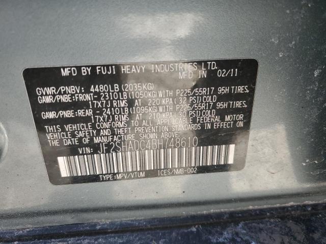 Photo 12 VIN: JF2SHADC4BH748610 - SUBARU FORESTER 2 