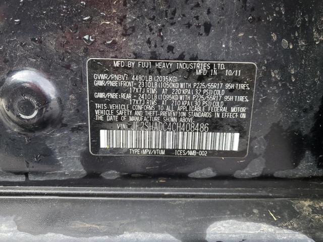 Photo 12 VIN: JF2SHADC4CH408486 - SUBARU FORESTER 