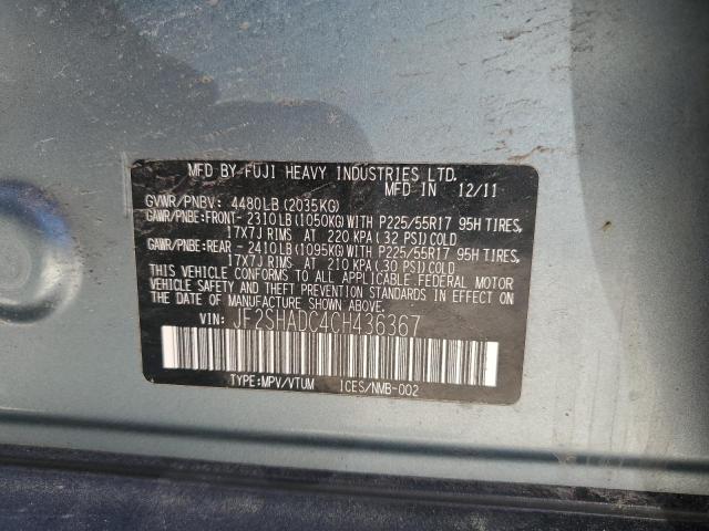 Photo 11 VIN: JF2SHADC4CH436367 - SUBARU FORESTER 