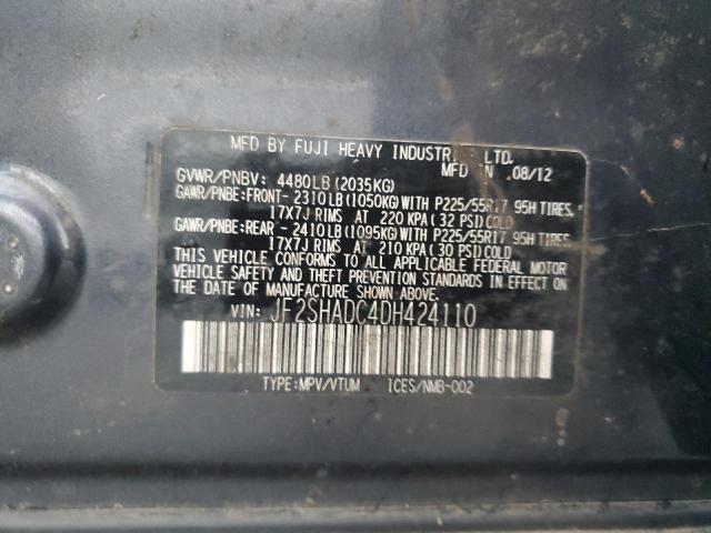 Photo 13 VIN: JF2SHADC4DH424110 - SUBARU FORESTER 2 