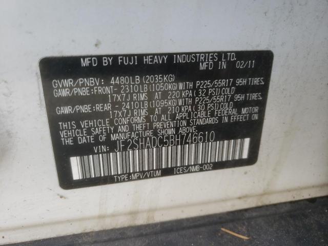 Photo 12 VIN: JF2SHADC5BH746610 - SUBARU FORESTER 2 