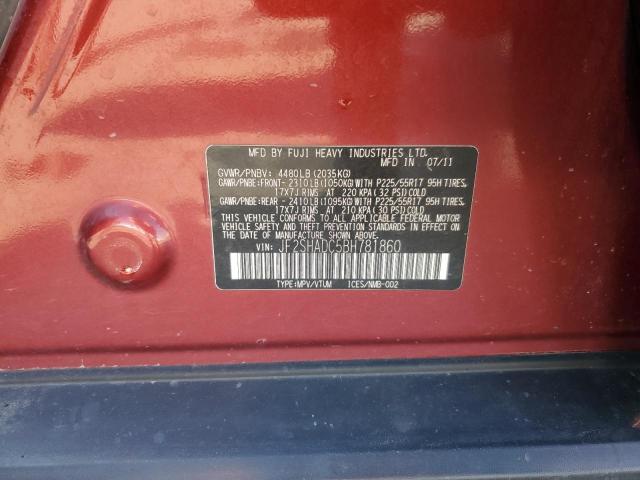 Photo 12 VIN: JF2SHADC5BH781860 - SUBARU FORESTER 2 