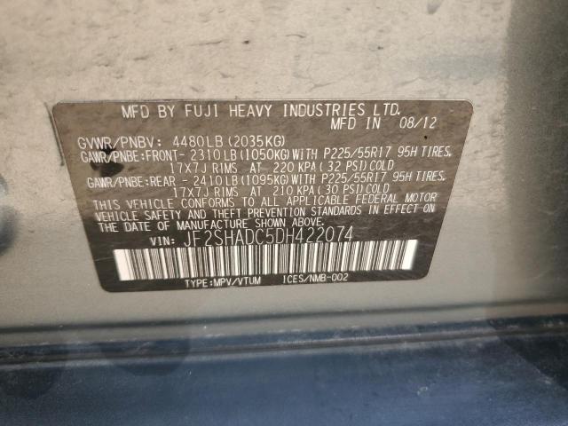 Photo 11 VIN: JF2SHADC5DH422074 - SUBARU FORESTER 2 