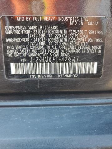 Photo 12 VIN: JF2SHADC5DH423547 - SUBARU FORESTER 