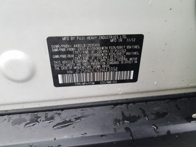 Photo 9 VIN: JF2SHADC5DH443894 - SUBARU FORESTER 2 