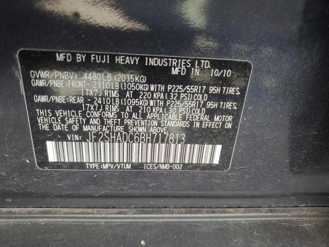 Photo 11 VIN: JF2SHADC6BH717813 - SUBARU FORESTER 2 