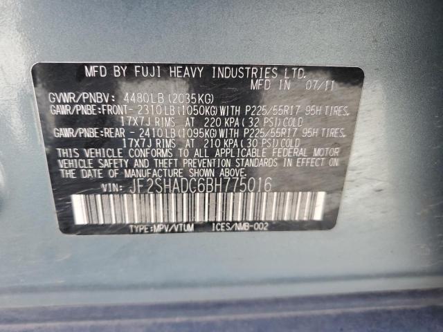 Photo 11 VIN: JF2SHADC6BH775016 - SUBARU FORESTER 2 