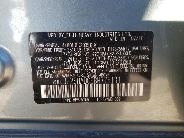 Photo 9 VIN: JF2SHADC6BH775131 - SUBARU FORESTER 2 