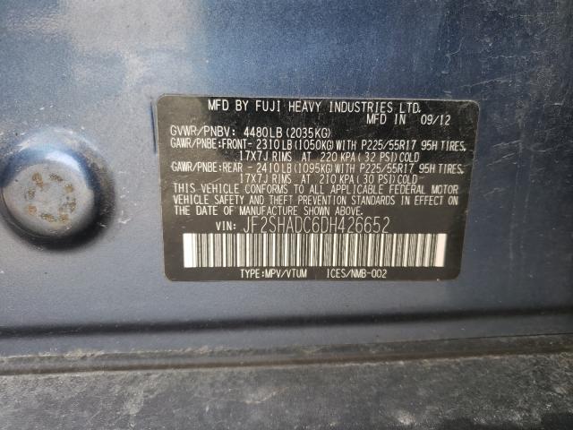 Photo 9 VIN: JF2SHADC6DH426652 - SUBARU FORESTER 2 