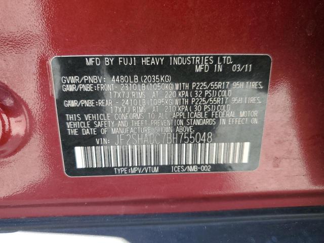 Photo 12 VIN: JF2SHADC7BH755048 - SUBARU FORESTER 