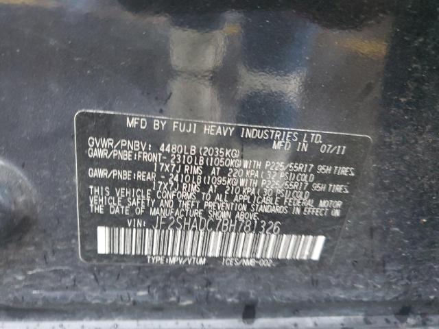 Photo 11 VIN: JF2SHADC7BH781326 - SUBARU FORESTER 