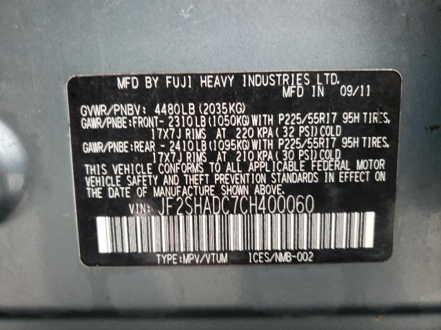 Photo 13 VIN: JF2SHADC7CH400060 - SUBARU FORESTER 2 