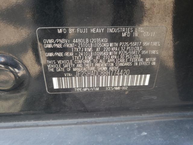 Photo 9 VIN: JF2SHADC8BH774420 - SUBARU FORESTER 2 