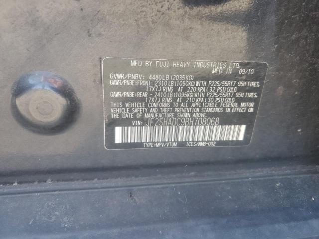 Photo 12 VIN: JF2SHADC9BH708068 - SUBARU FORESTER 2 