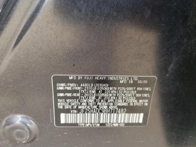 Photo 11 VIN: JF2SHADC9BH717482 - SUBARU FORESTER 