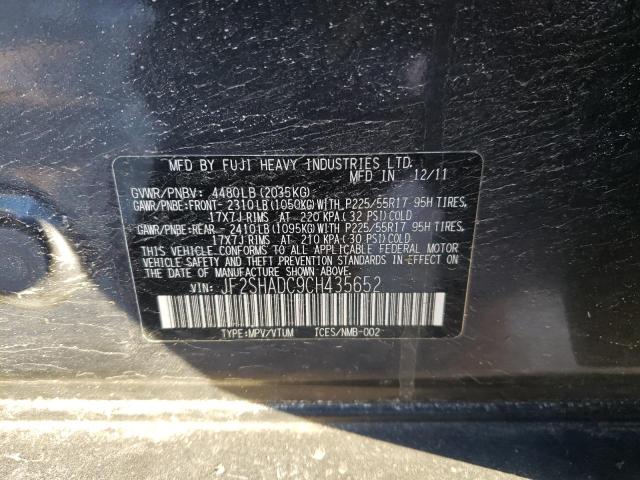 Photo 11 VIN: JF2SHADC9CH435652 - SUBARU FORESTER 2 