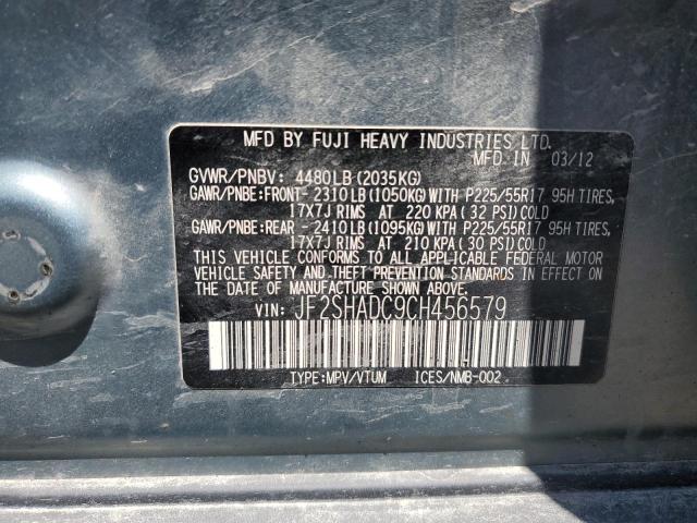 Photo 11 VIN: JF2SHADC9CH456579 - SUBARU FORESTER 2 