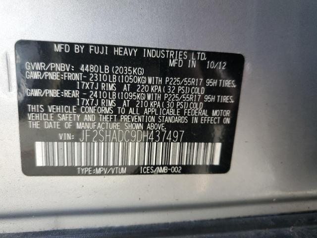 Photo 11 VIN: JF2SHADC9DH437497 - SUBARU FORESTER 