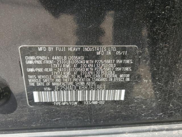 Photo 12 VIN: JF2SHADCXBH761863 - SUBARU FORESTER 2 