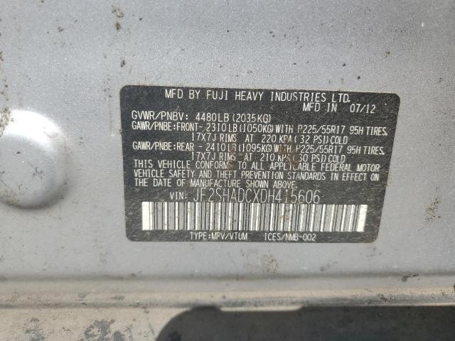 Photo 11 VIN: JF2SHADCXDH415606 - SUBARU FORESTER 2 