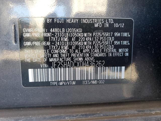 Photo 11 VIN: JF2SHADCXDH436262 - SUBARU FORESTER 2 