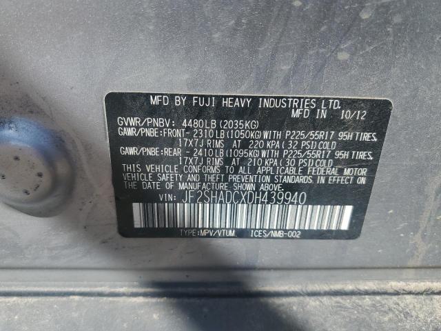 Photo 12 VIN: JF2SHADCXDH439940 - SUBARU FORESTER 