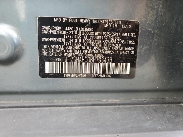 Photo 12 VIN: JF2SHAEC0BH733438 - SUBARU FORESTER 