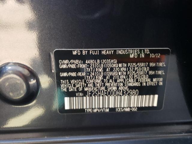 Photo 11 VIN: JF2SHAEC0DH432980 - SUBARU FORESTER L 