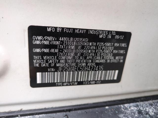 Photo 13 VIN: JF2SHAEC5DH427435 - SUBARU FORESTER L 