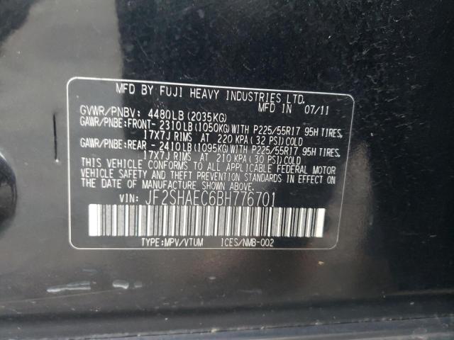 Photo 11 VIN: JF2SHAEC6BH776701 - SUBARU FORESTER 