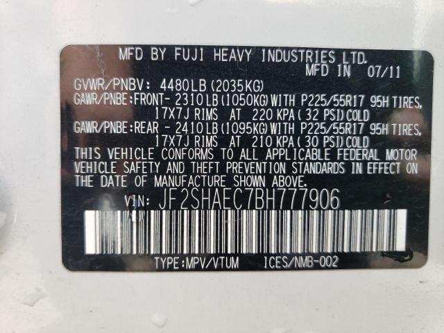 Photo 13 VIN: JF2SHAEC7BH777906 - SUBARU FORESTER L 