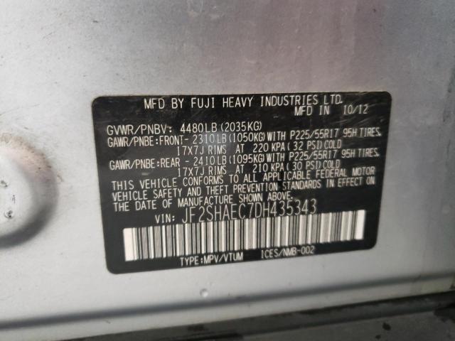 Photo 9 VIN: JF2SHAEC7DH435343 - SUBARU FORESTER L 