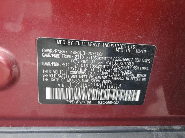 Photo 12 VIN: JF2SHAEC9BH710014 - SUBARU FORESTER L 