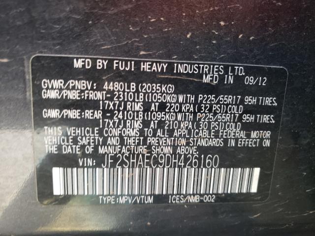 Photo 9 VIN: JF2SHAEC9DH426160 - SUBARU FORESTER L 