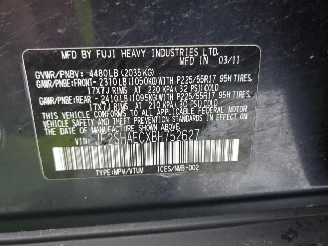 Photo 11 VIN: JF2SHAECXBH752627 - SUBARU FORESTER L 