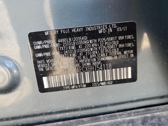 Photo 12 VIN: JF2SHAECXBH754118 - SUBARU FORESTER L 