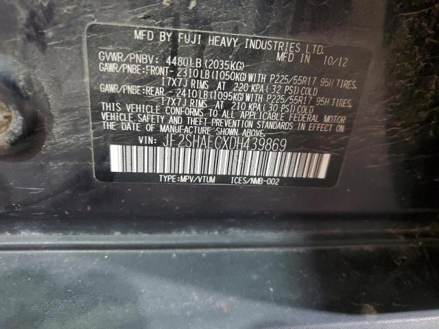 Photo 12 VIN: JF2SHAECXDH439869 - SUBARU FORESTER L 