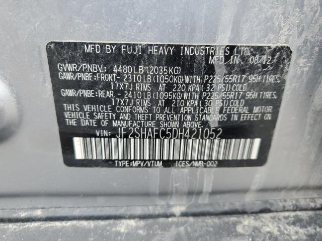 Photo 11 VIN: JF2SHAFC5DH421052 - SUBARU FORESTER 