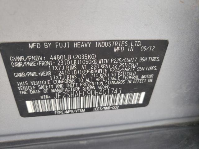 Photo 12 VIN: JF2SHAFC9DH401743 - SUBARU FORESTER L 