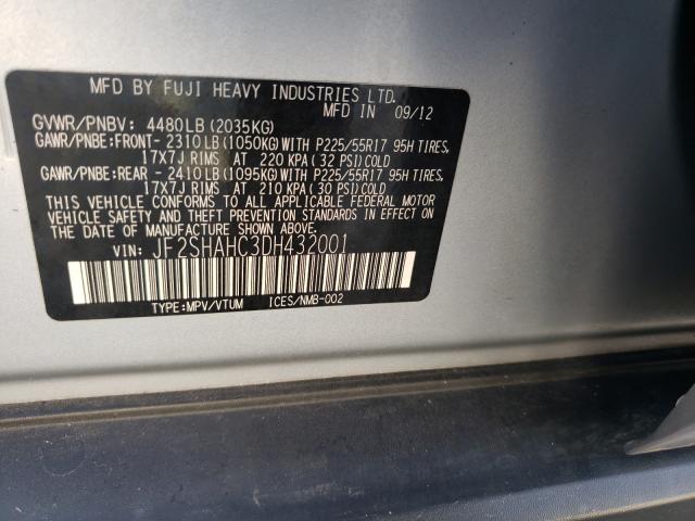 Photo 9 VIN: JF2SHAHC3DH432001 - SUBARU FORESTER T 